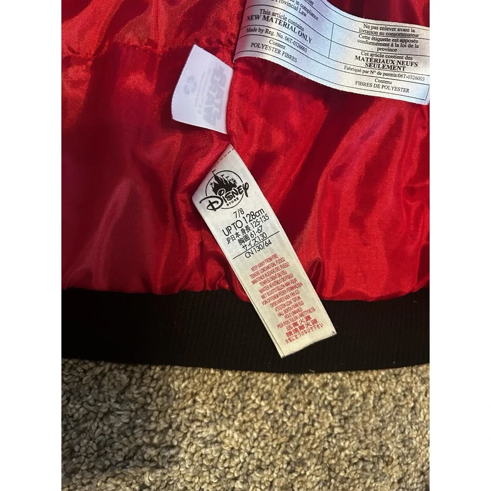 Star Wars Kylo Ren Kids Jacket 7/8 Disney Store Black Red‎ Sith Lord Preppy